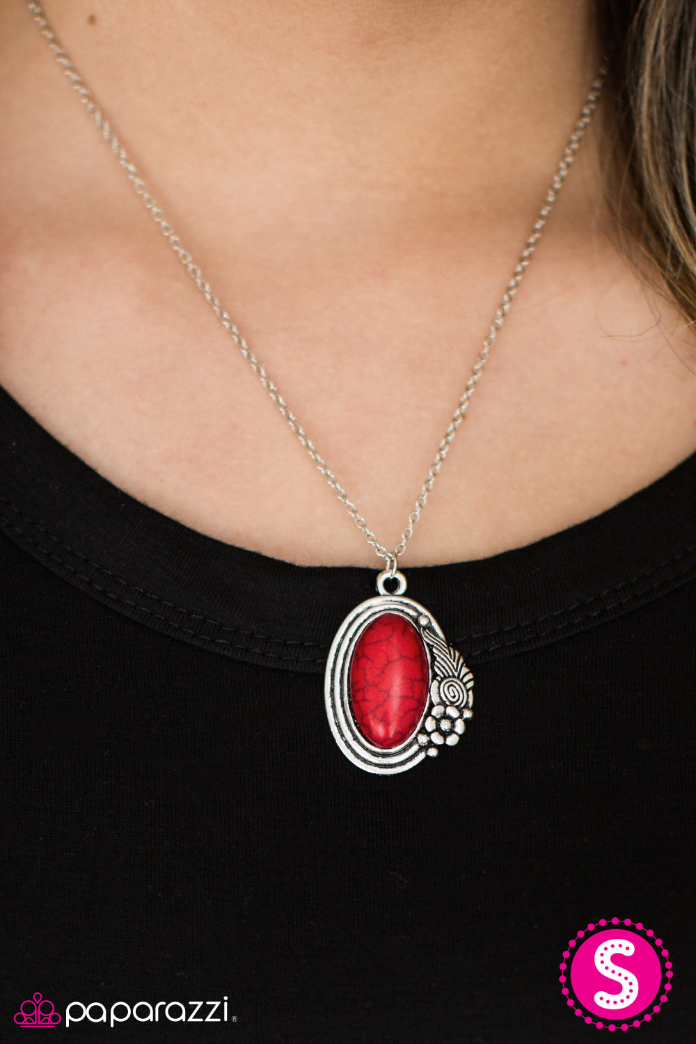 Paparazzi ♥ Western Wildflower - Red ♥  Necklace-product_sku