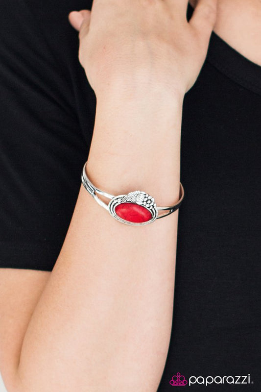 Paparazzi ♥ These Boots Are Made For Walkin - Red ♥ Bracelet-product_sku