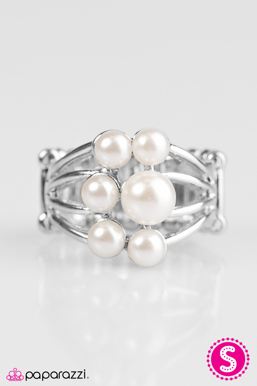 Paparazzi ♥ Secretly A Mermaid - White ♥  Ring