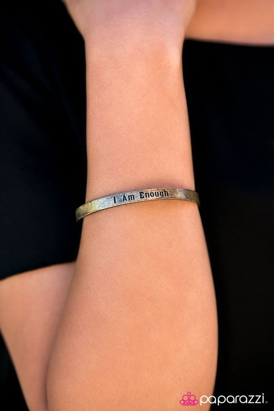 Paparazzi ♥ I Am Enough - Brass ♥ Bracelet-product_sku