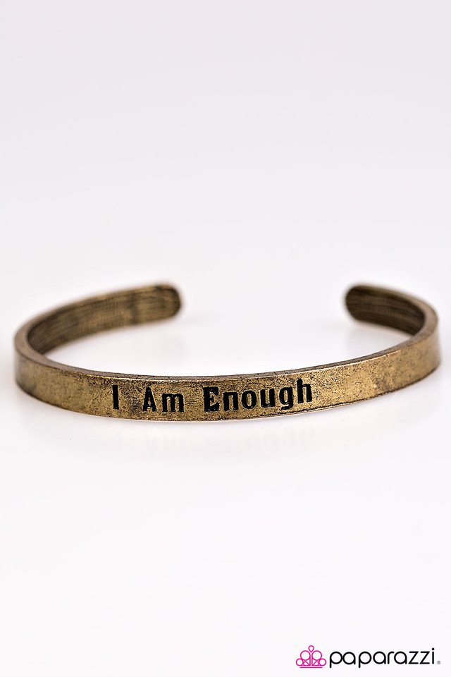 Paparazzi ♥ I Am Enough - Brass ♥ Bracelet-product_sku