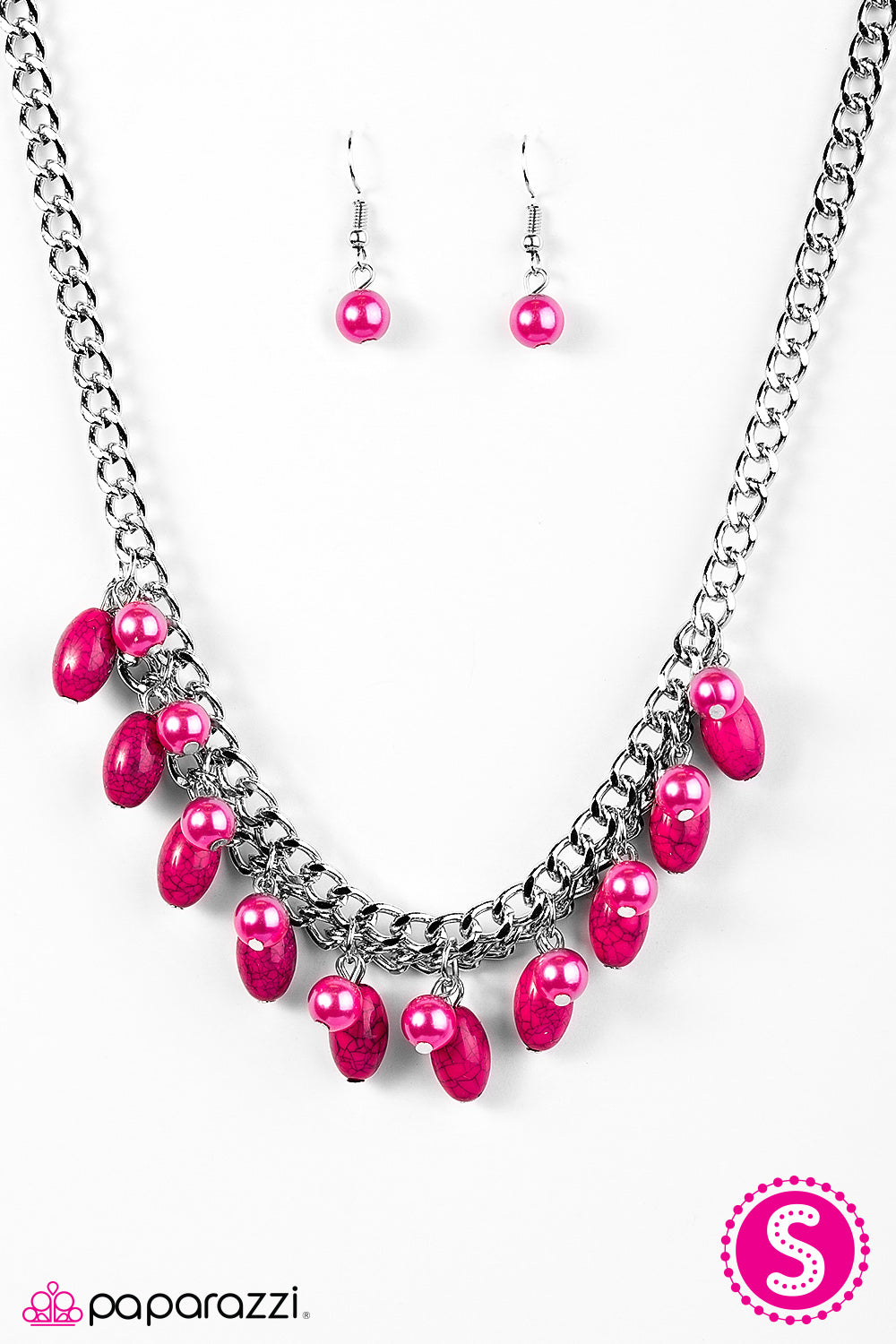Paparazzi ♥ Cant BEAD Tamed - Pink ♥  Necklace