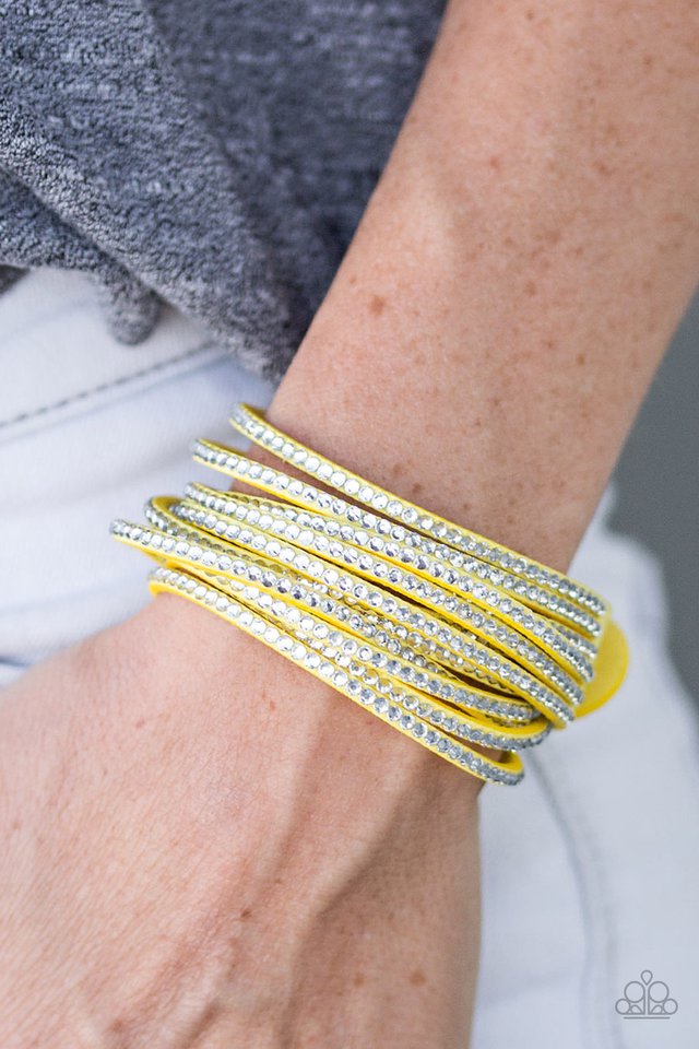 Paparazzi ♥ Do The Hustle - Yellow ♥ Bracelet