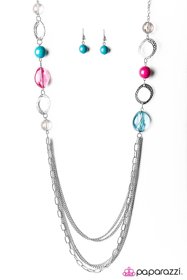 Paparazzi ♥ Sassy and Glassy - Multi ♥ Necklace