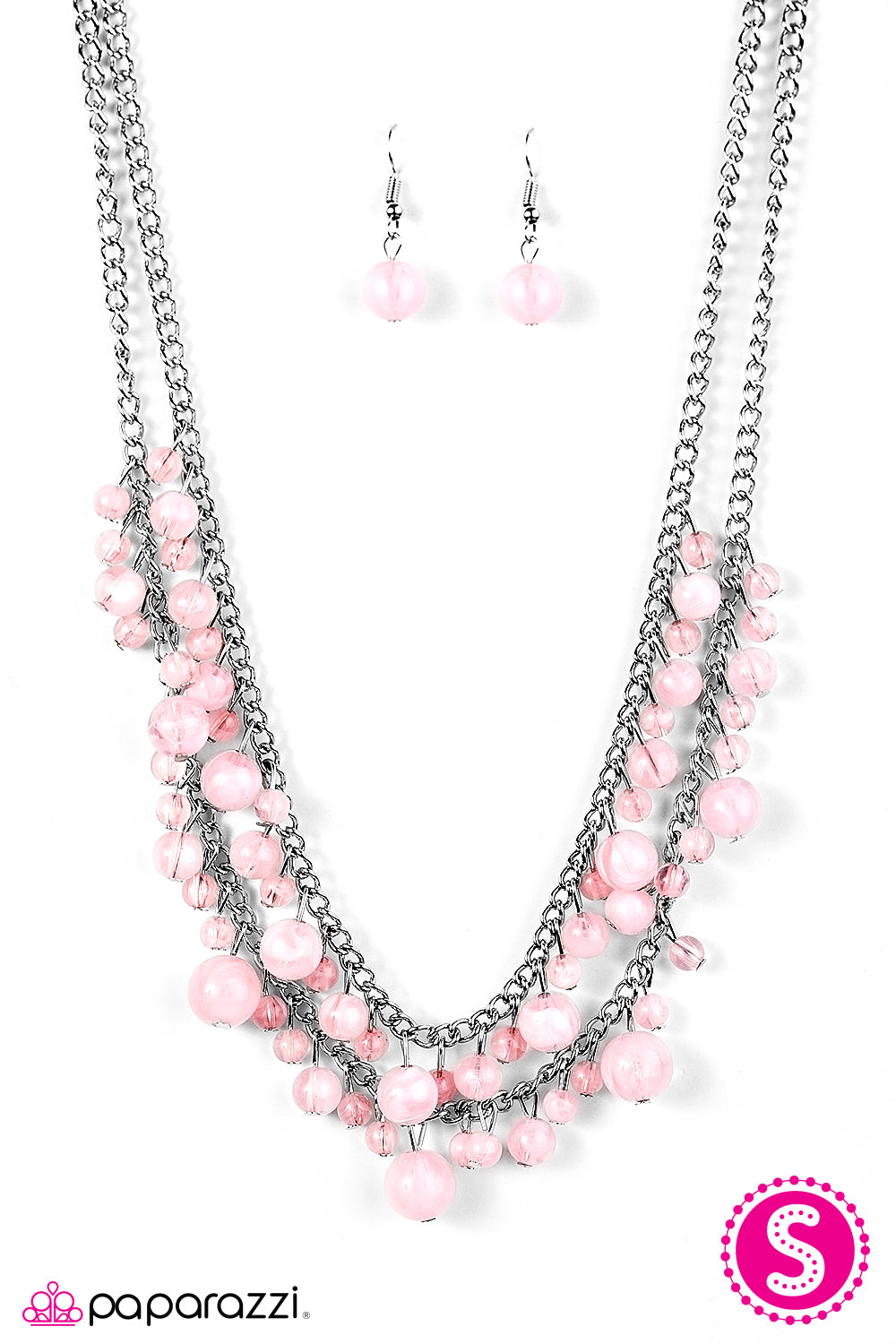 Paparazzi ♥ Summer Isles - Pink ♥  Necklace