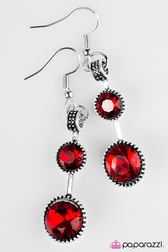 Paparazzi ♥ The SPARK-est Hour - Red ♥ Earrings
