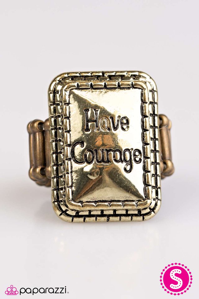 Paparazzi ♥ Have Courage - Brass ♥ Ring