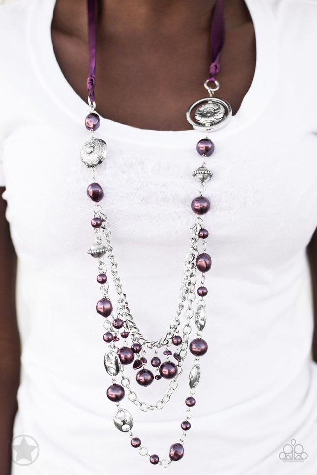 Paparazzi ♥ All The Trimmings - Purple ♥ Necklace