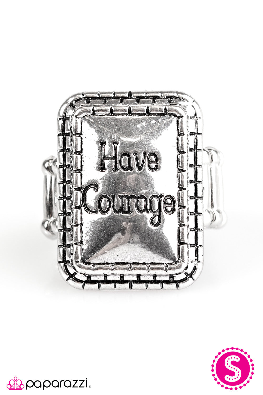 Paparazzi ♥ Have Courage - Silver ♥  Ring