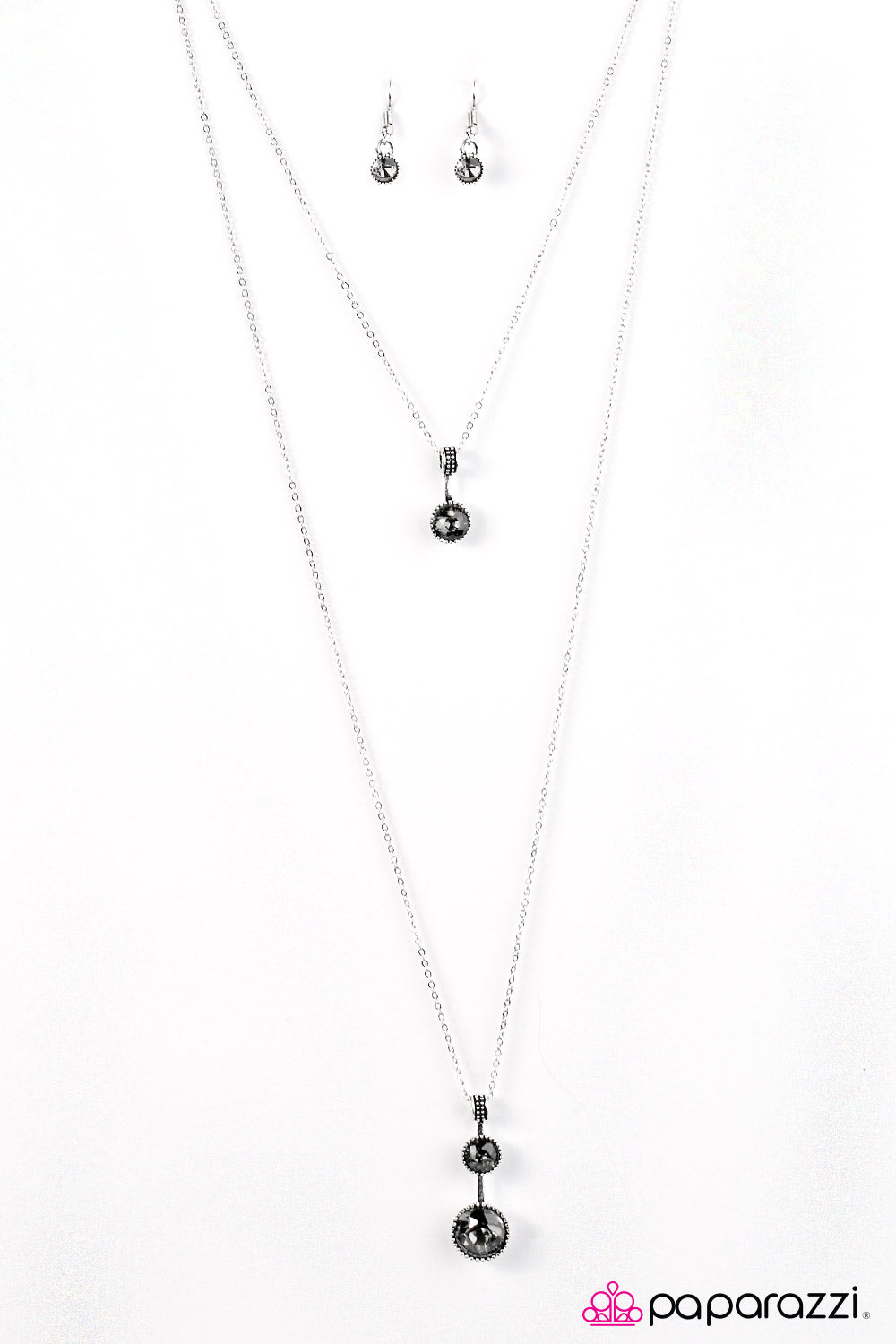 Paparazzi ♥ Central SPARK - Silver ♥  Necklace-product_sku