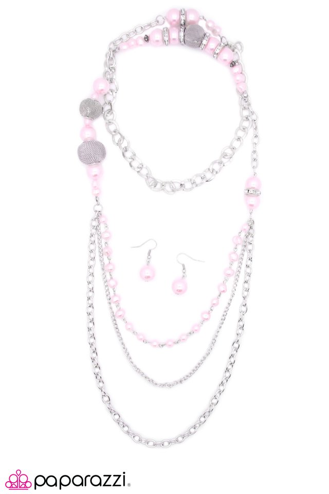 Paparazzi ♥ Enmeshed In Elegance - Pink ♥ Necklace