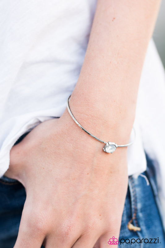 Paparazzi ♥ May Your Days Be Sparkly - White ♥  Bracelet-product_sku