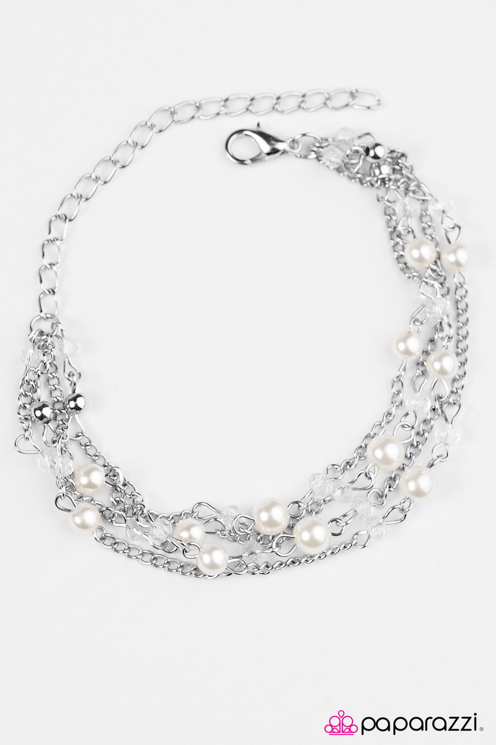 Paparazzi ♥ Summer Sensation - White ♥  Bracelet