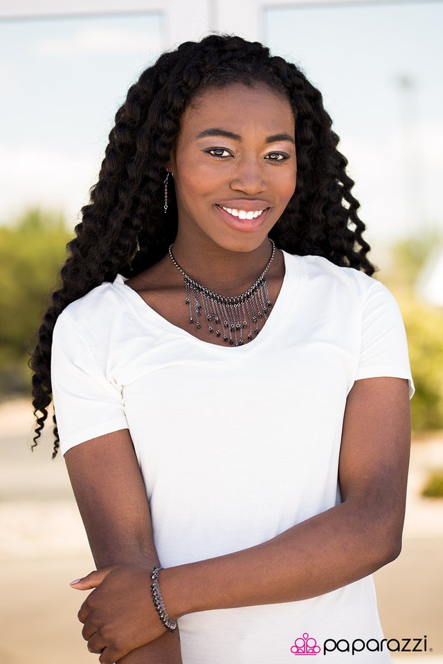 Paparazzi ♥ Firework Fashion - Black ♥ Bracelet