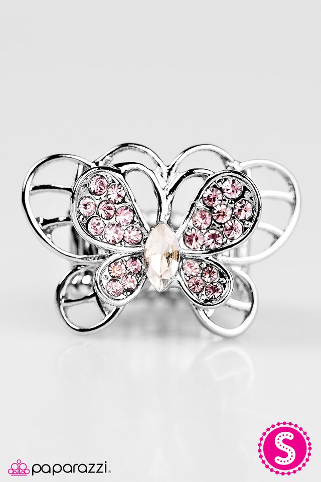 Paparazzi ♥ Butterfly Banquet - Pink ♥ Ring