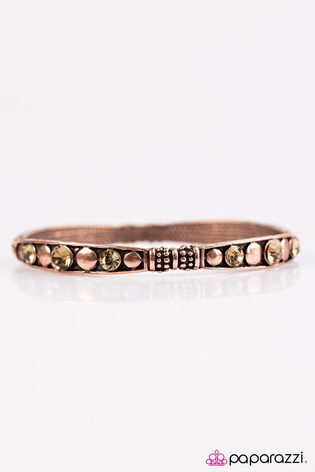 Paparazzi ♥ Get Your Sparkle On - Copper ♥ Bracelet