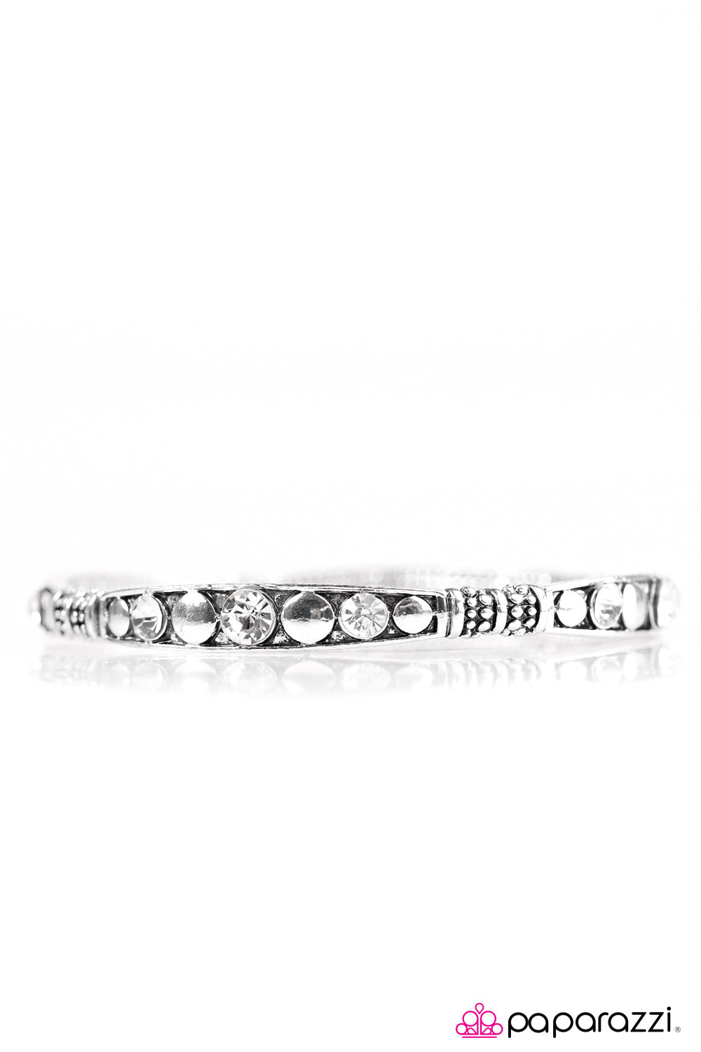 Paparazzi ♥ Get Your Sparkle On - White ♥  Bracelet