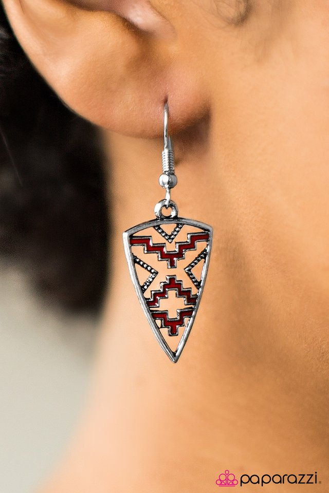 Paparazzi ♥ Love Your Tribe - Red ♥ Earrings-product_sku