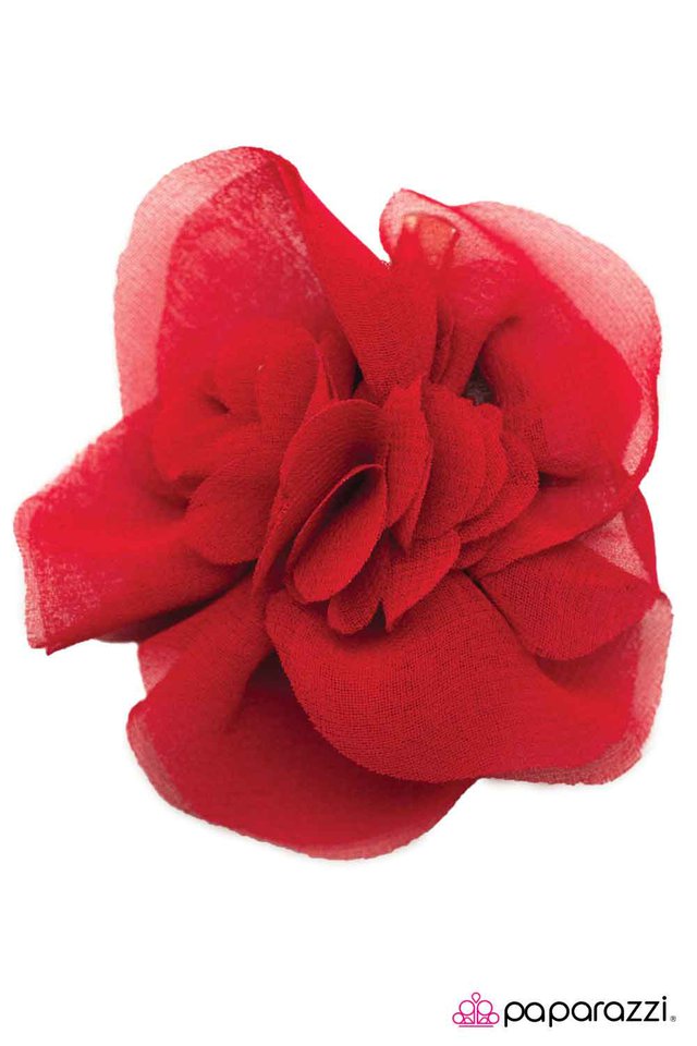 Paparazzi ♥ Comfortably Crimson - Red ♥ Hair Clip