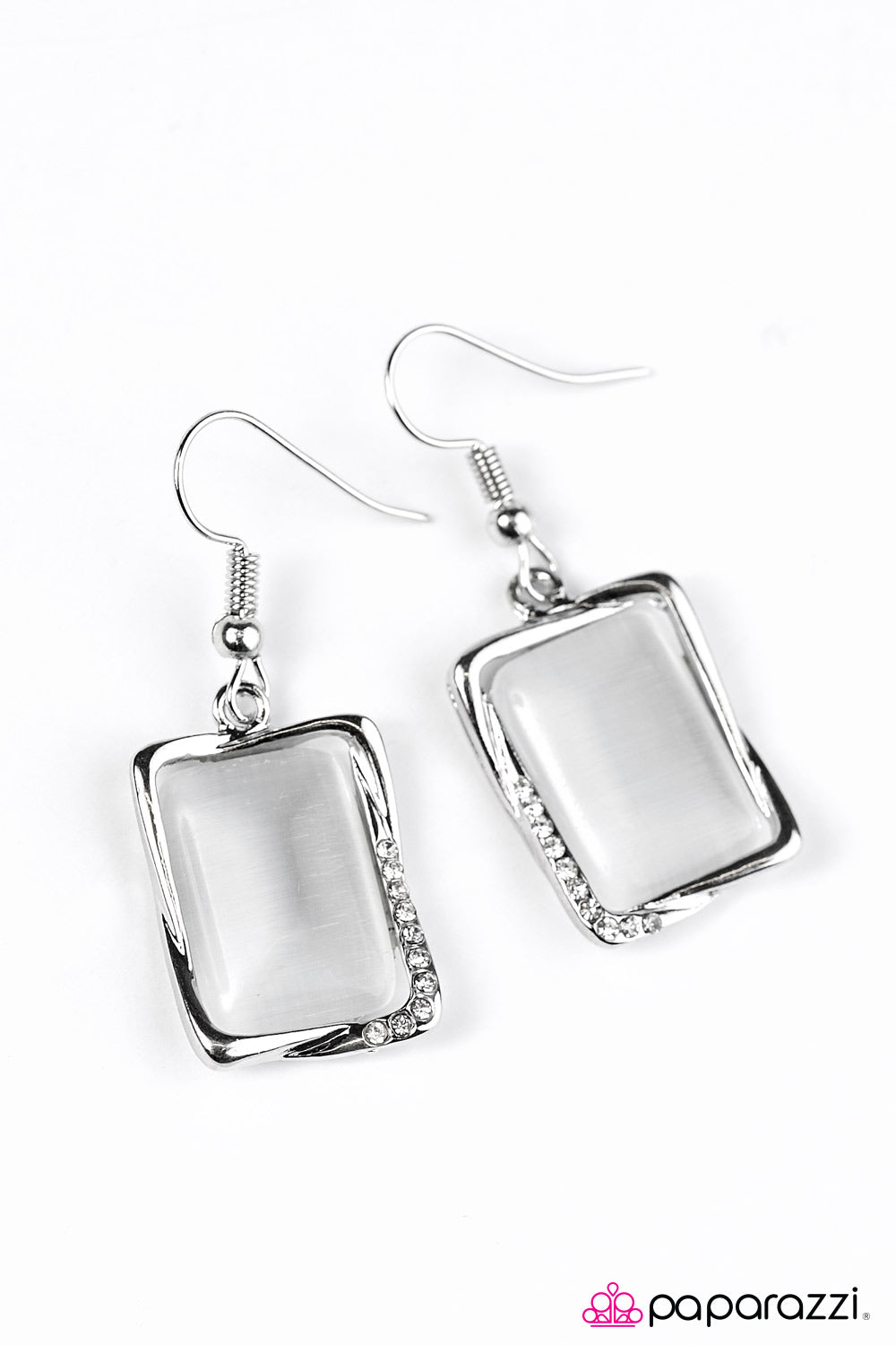 Paparazzi ♥ I DEW What I Want - White ♥  Earrings