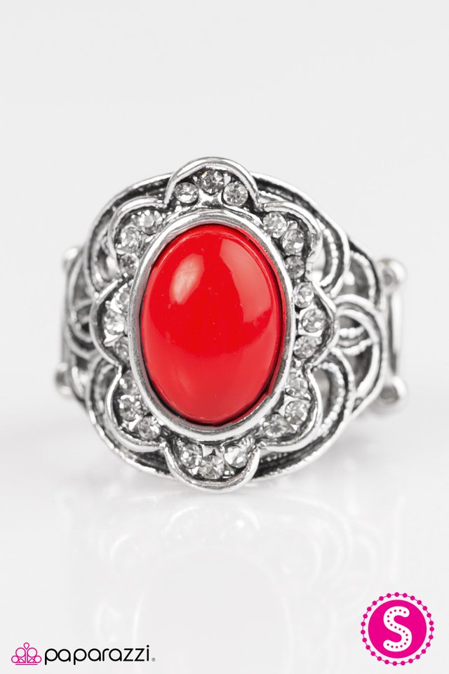 Paparazzi ♥ We BEAD To Talk - Red ♥ Ring