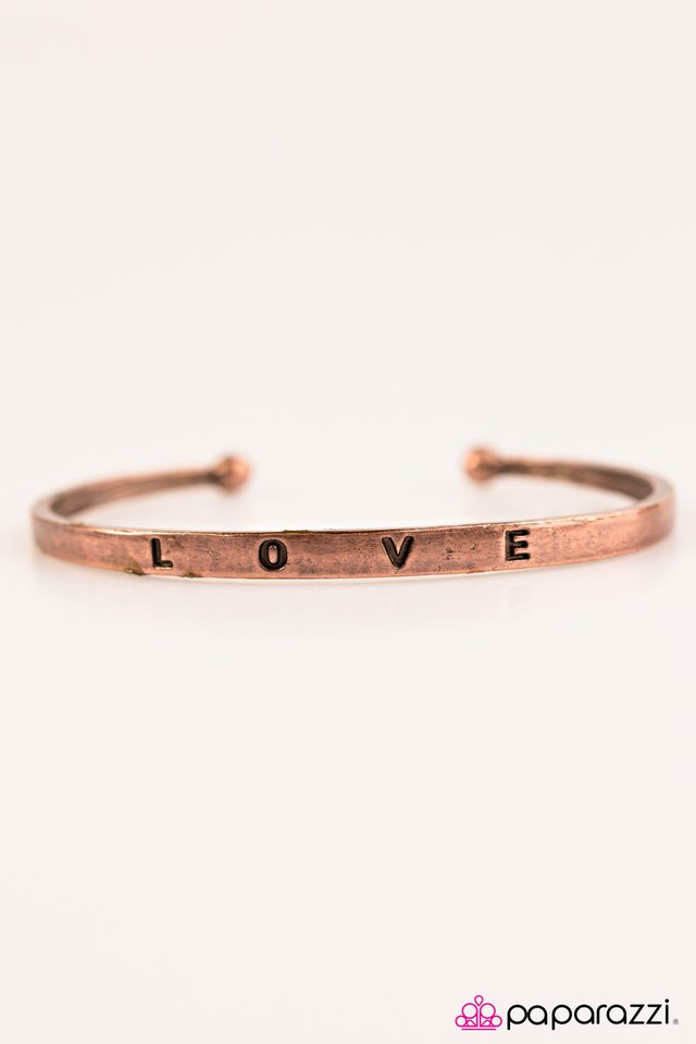 Paparazzi ♥ Love to Love - Copper ♥ Bracelet
