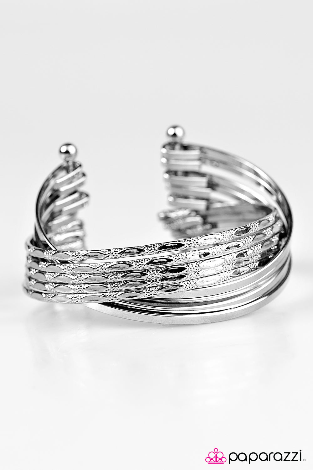Paparazzi ♥ Stacked In My Favor - Silver ♥  Bracelet