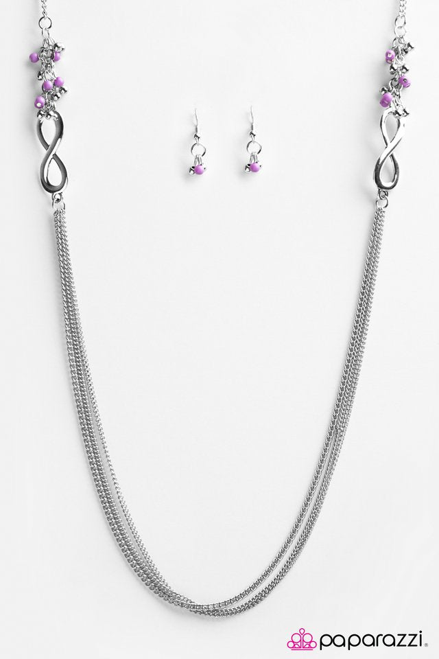 Paparazzi ♥ Endlessly Entwined - Purple ♥ Necklace