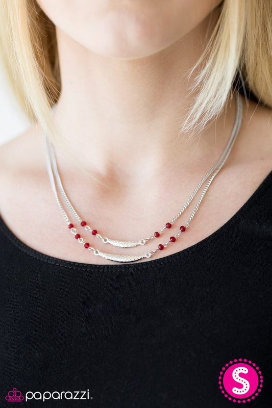 Paparazzi ♥ Tropical Getaway - Red ♥ Necklace-product_sku