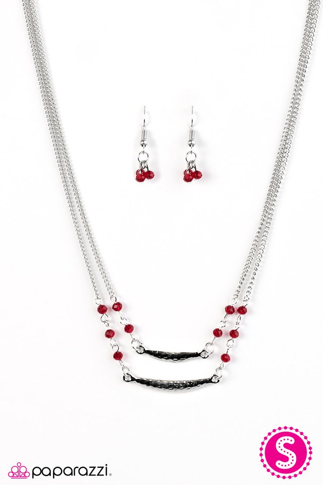 Paparazzi ♥ Tropical Getaway - Red ♥ Necklace-product_sku