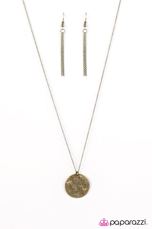 Paparazzi ♥ Love The One You Got - Brass ♥ Necklace
