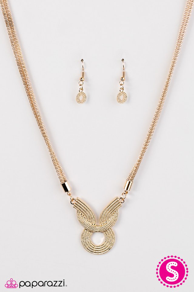 Paparazzi ♥ Classy Cleopatra - Gold ♥ Necklace-product_sku