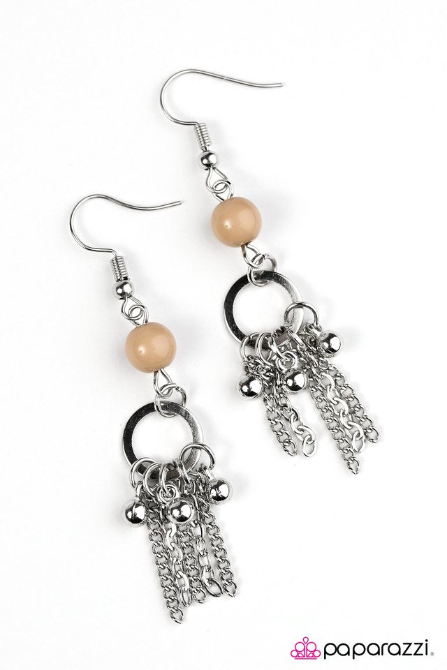 Paparazzi ♥ Swift and SHORE - Brown ♥ Earrings