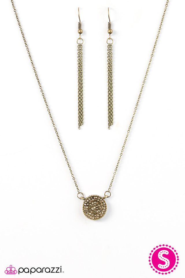 Paparazzi ♥ Star-Spangled Sparkle - Brass ♥ Necklace