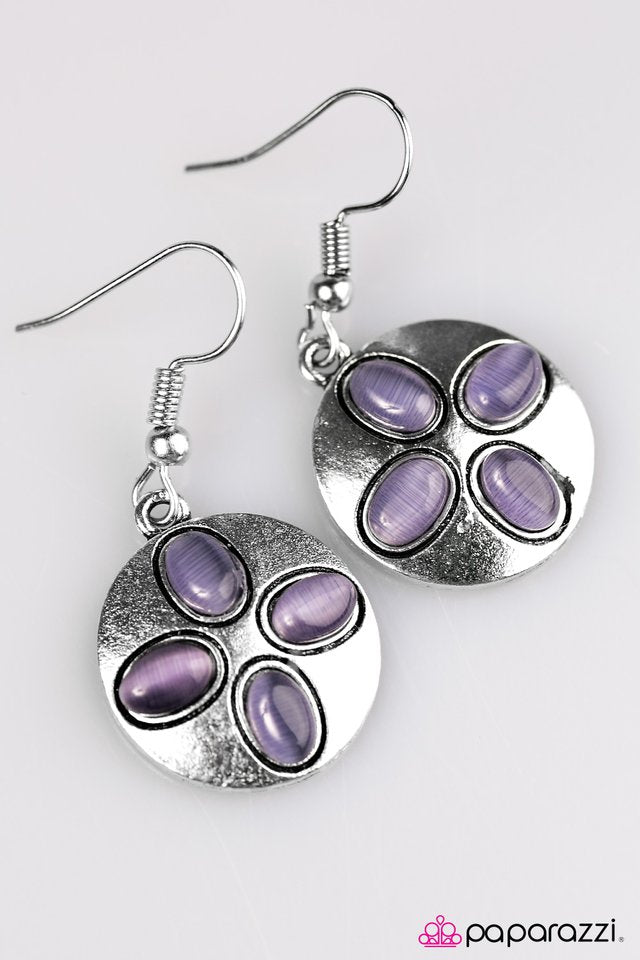 Paparazzi ♥ You Never GLOW Until You Try - Purple ♥ Earrings