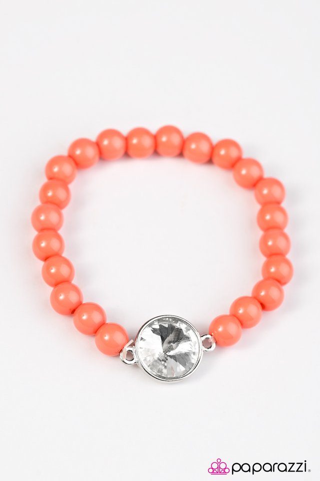Paparazzi ♥ Hey, Shimmer Shimmer - Orange ♥ Bracelet