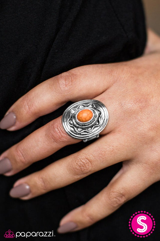 Paparazzi ♥ A Tribal Affair - Orange ♥ Ring-product_sku