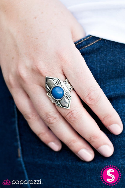 Paparazzi ♥ BEAD Courageous - Blue ♥ Ring-product_sku
