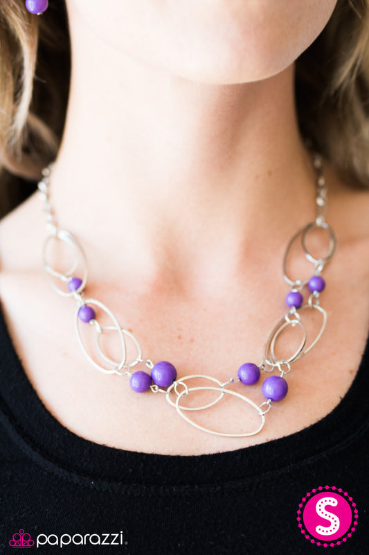 Paparazzi ♥ Glam Theory - Purple ♥  Necklace-product_sku