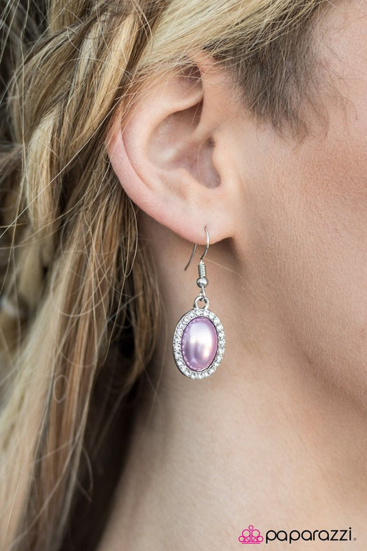 Paparazzi ♥ Timelessly Tampa - Purple ♥ Earrings-product_sku
