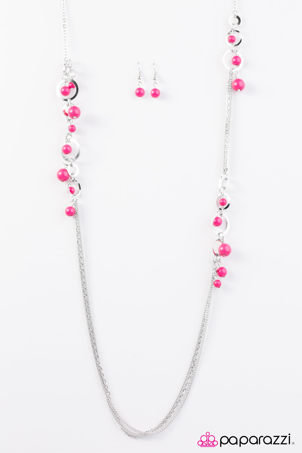 Paparazzi ♥ Its Summer Somewhere - Pink ♥  Necklace