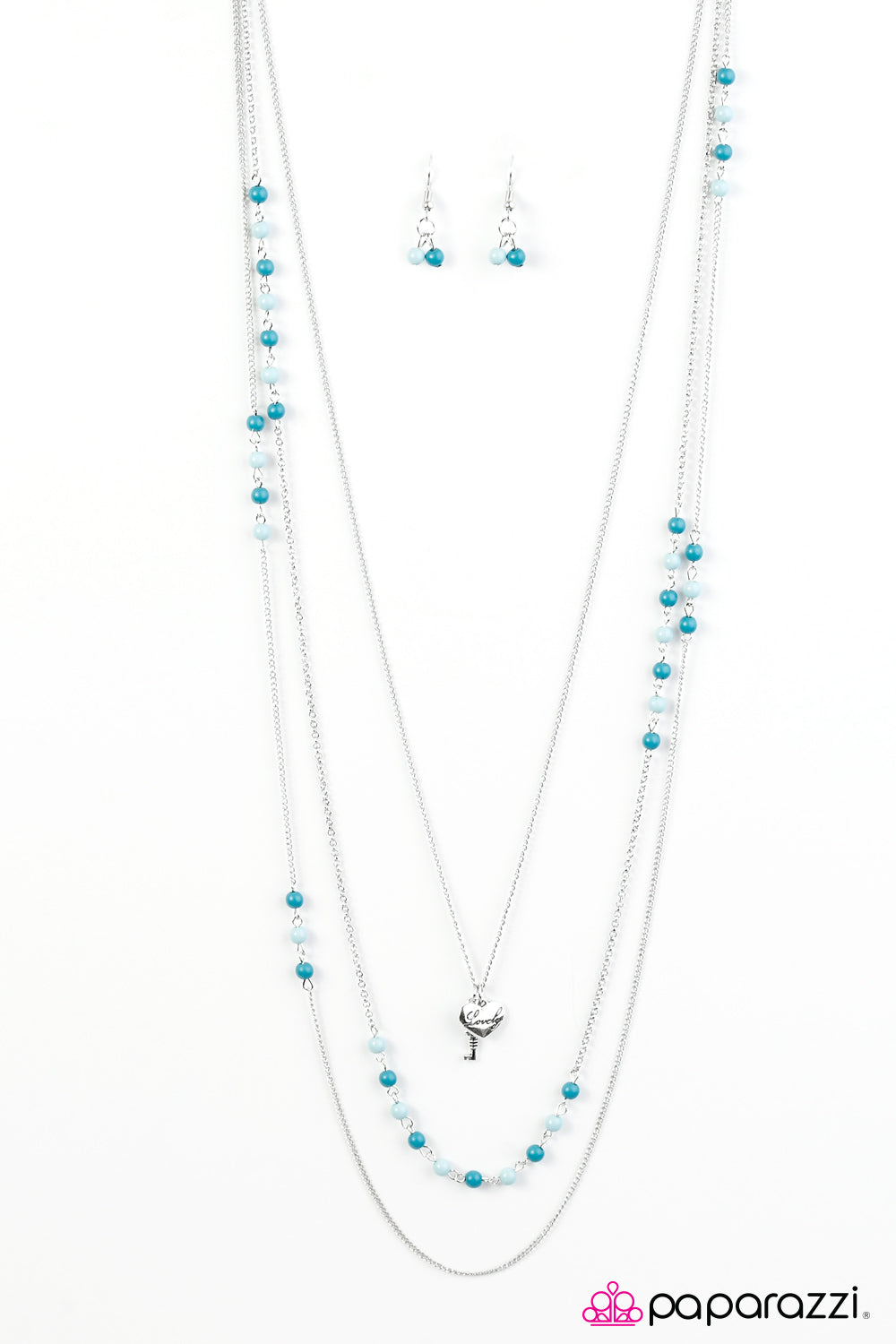 Paparazzi ♥ A Lovely Time - Blue ♥  Necklace