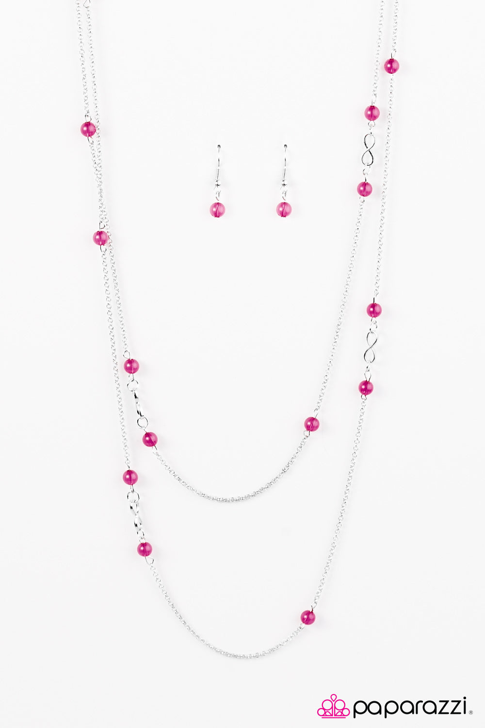 Paparazzi ♥ All The Time In The World - Pink ♥  Necklace