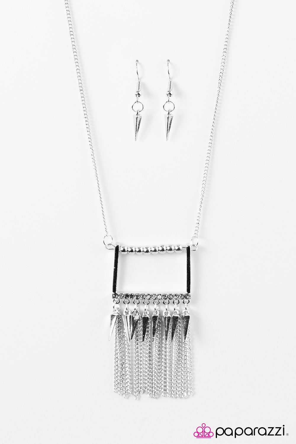 Paparazzi ♥ Sharp Sophistication - Silver ♥  Necklace-product_sku