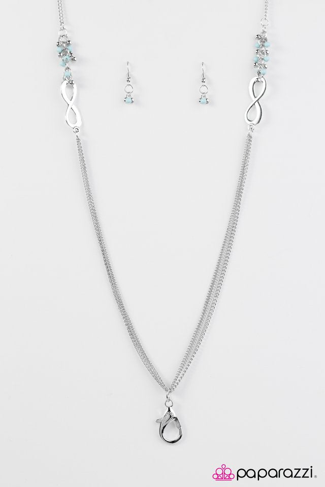 Paparazzi ♥ Endlessly Entwined - Blue Lanyard ♥ Lanyard