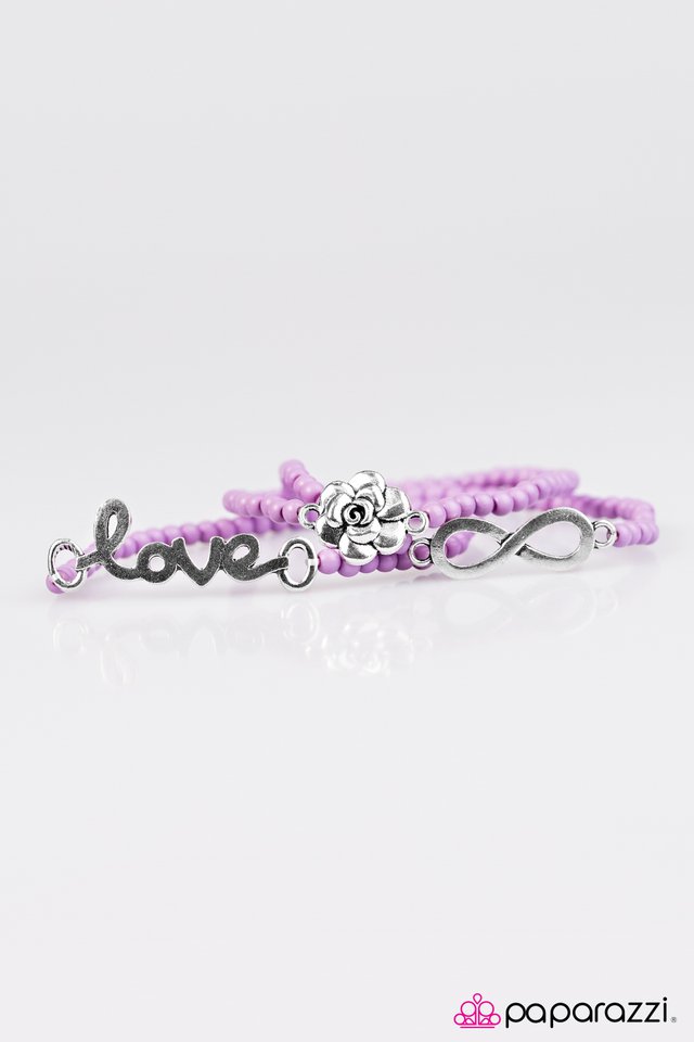 Paparazzi ♥ Unforgettable Summer - Purple ♥ Bracelet