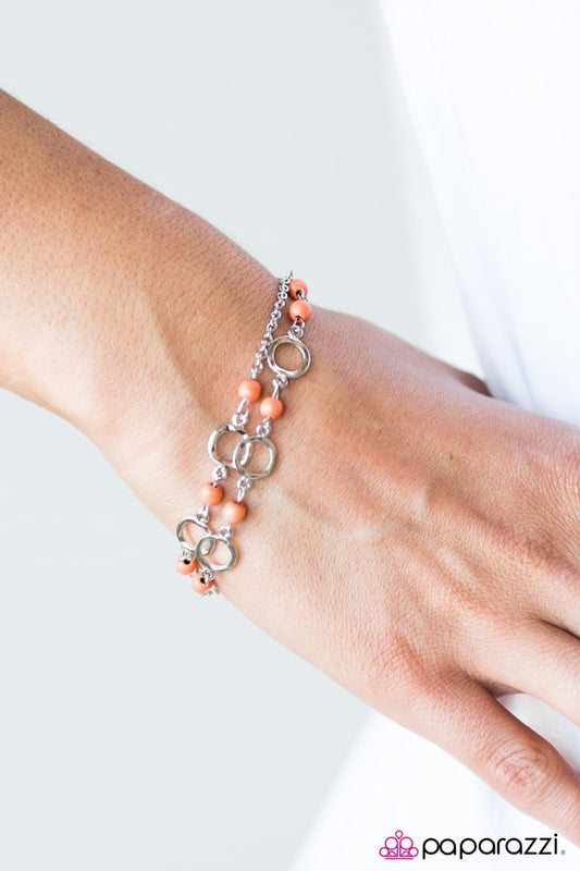Paparazzi ♥ Beach Therapy - Orange ♥ Bracelet-product_sku