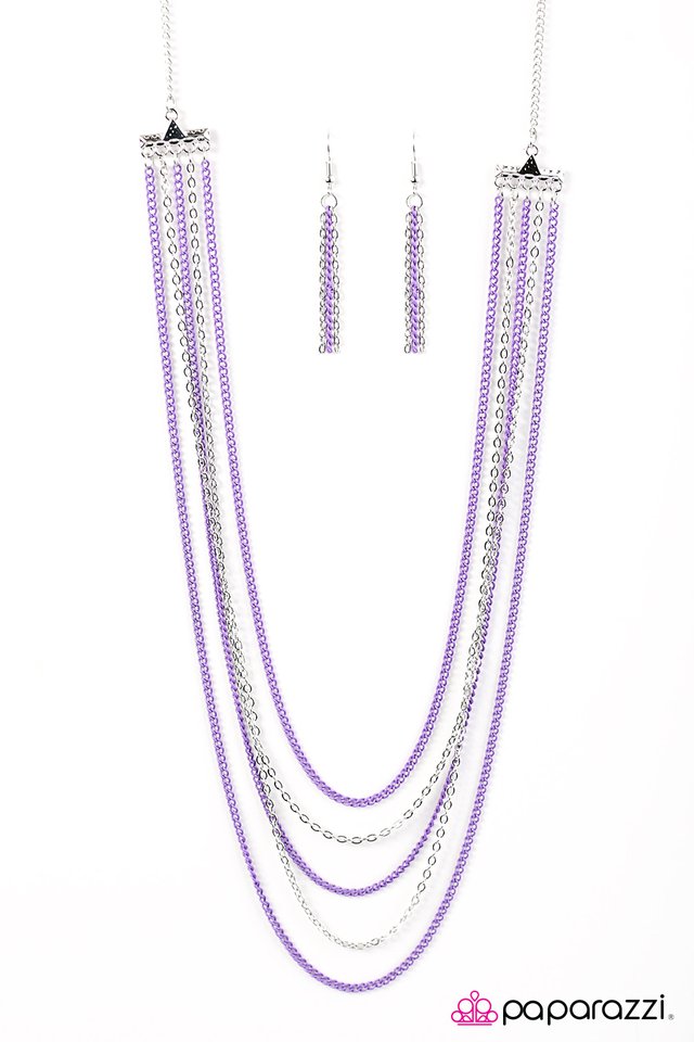 Paparazzi ♥ The Rebel In Me - Purple ♥ Necklace