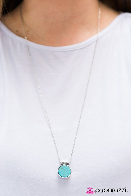 Paparazzi ♥ Mojave Pools - Blue ♥ Necklace-product_sku