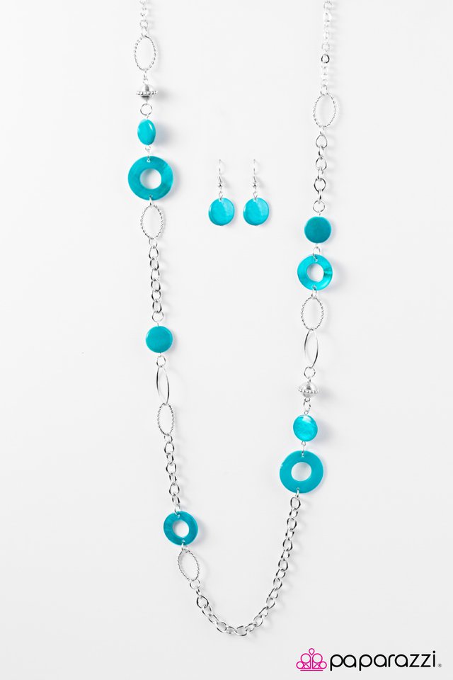 Paparazzi ♥ Colorfully Caribbean - Blue ♥ Necklace